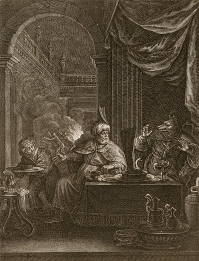 Lycaon Metamorphosed into a Wolf, 1731 by Bernard Picart